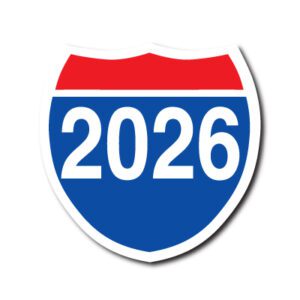 Highway Model Year Stickers EZ218