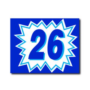 Blue Explosion Model Year Stickers  EZ192