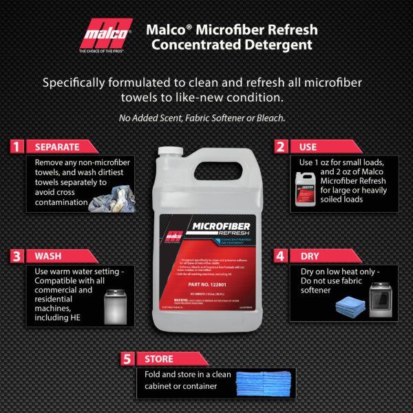 MAL-1228 Microfiber Refresh Concentrated Detergent - Image 4