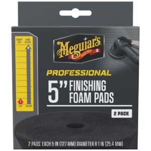 Meguiar's Professional Foam Finishing Pads, M5FFP2 - 5", black (2 pack)